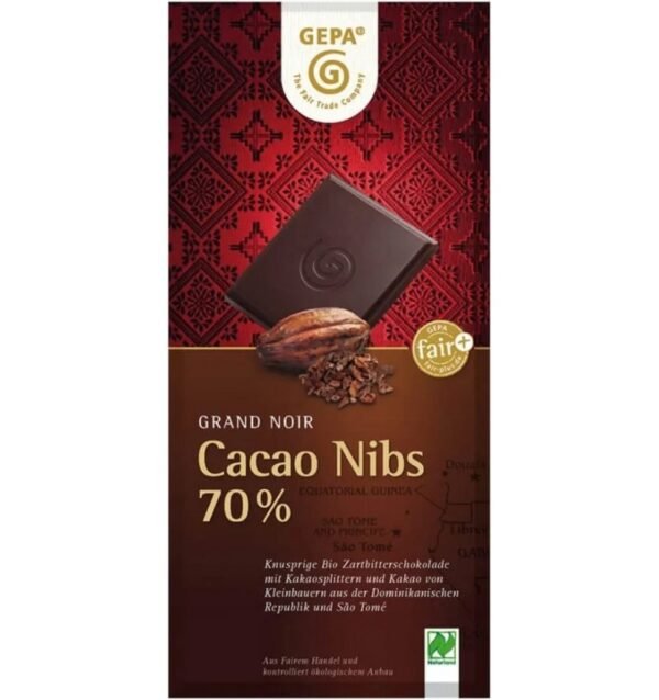 Ciocolata amaruie bio cu 70% cacao,