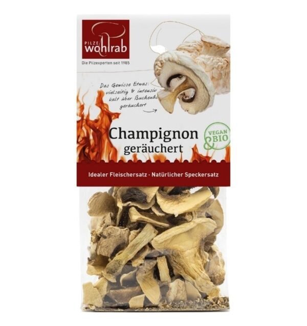 Ciuperci champignon bio, afumate, 20g