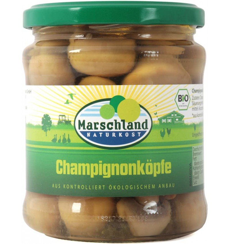 Ciuperci intregi champignons, bio 330 / 170g