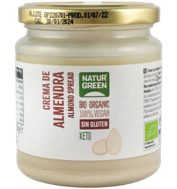 Crema tartinabila bio de migdale, 250g