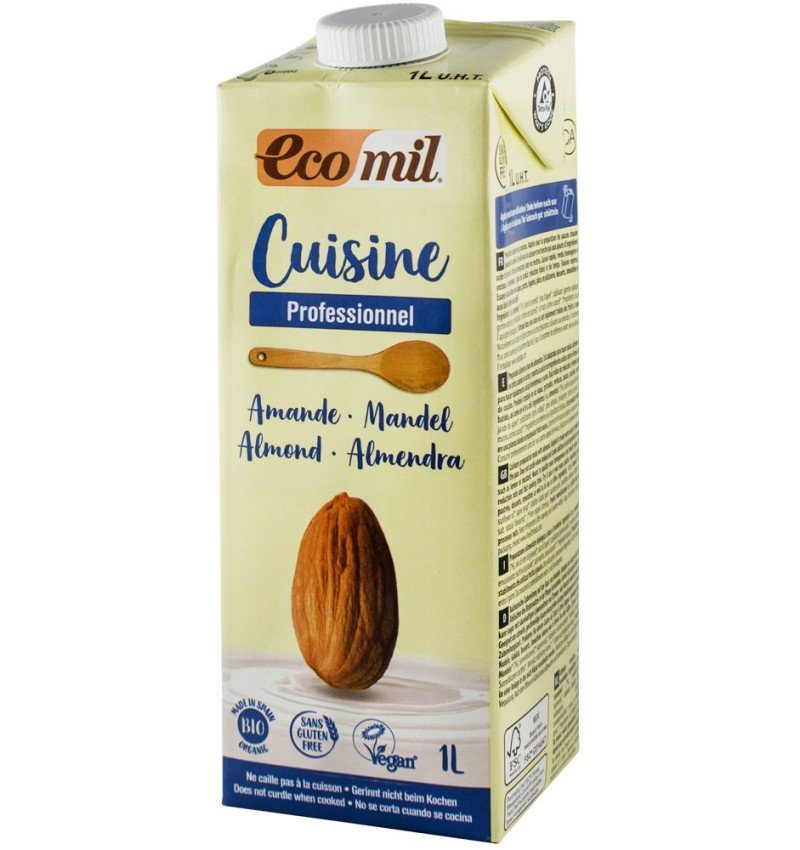 Crema vegetala bio din migdale, pentru gatit,