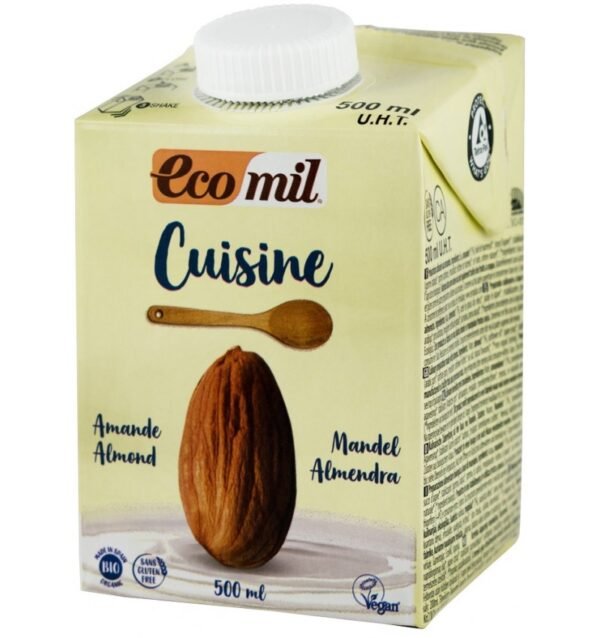 Crema vegetala bio din migdale, pentru gatit,