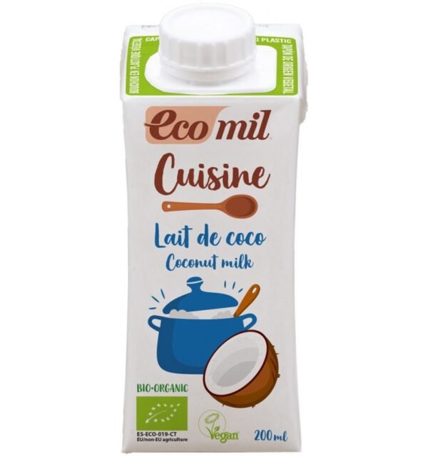 Crema vegetala bio pentru gatit pe baza de cocos,