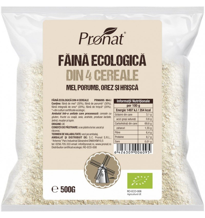 Faina bio din patru cereale natural fara