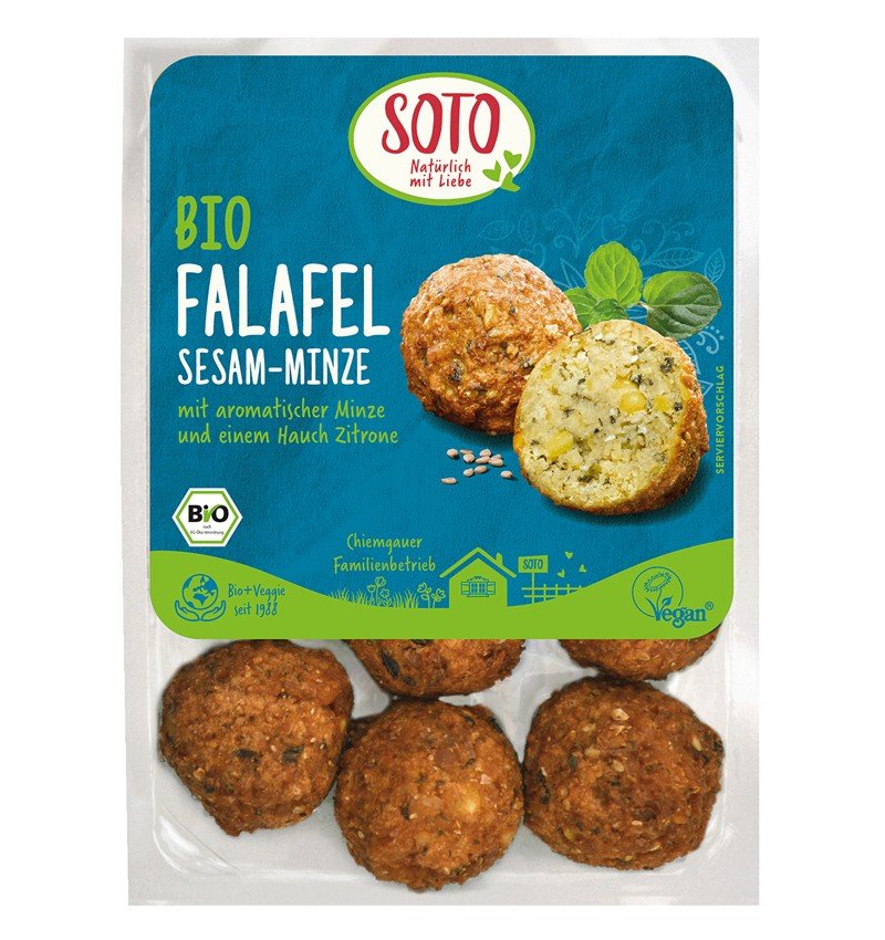 Falafel bio vegan cu susan si menta,