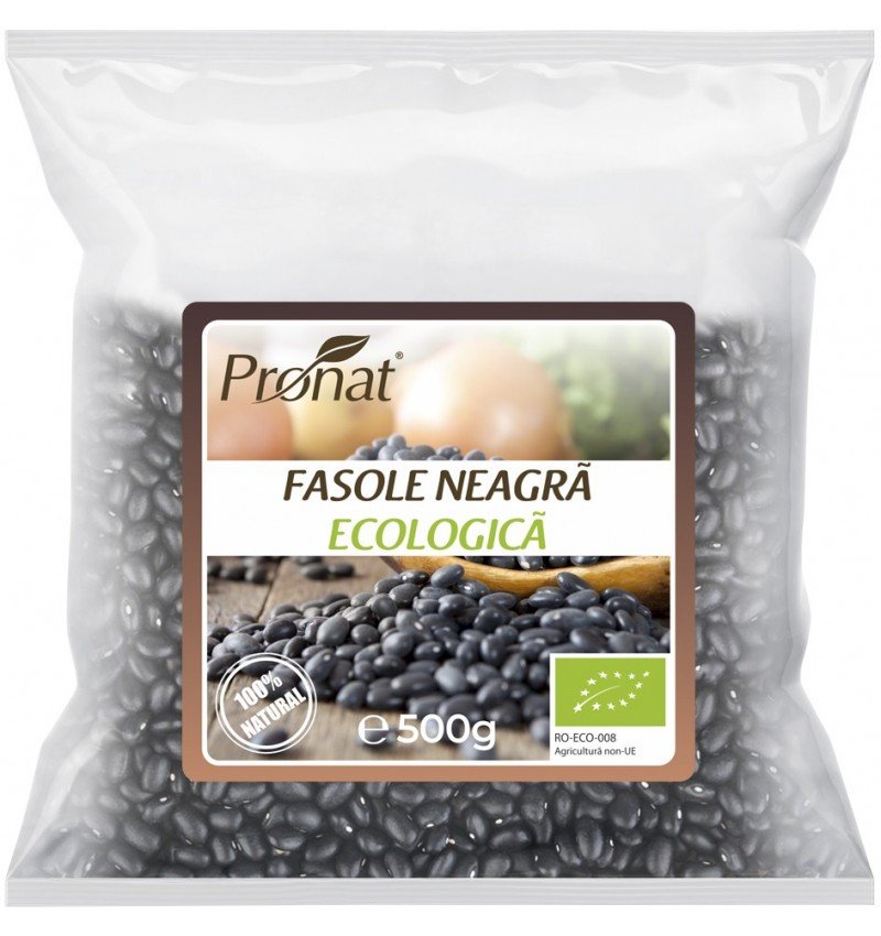 Fasole neagra bio, 500g