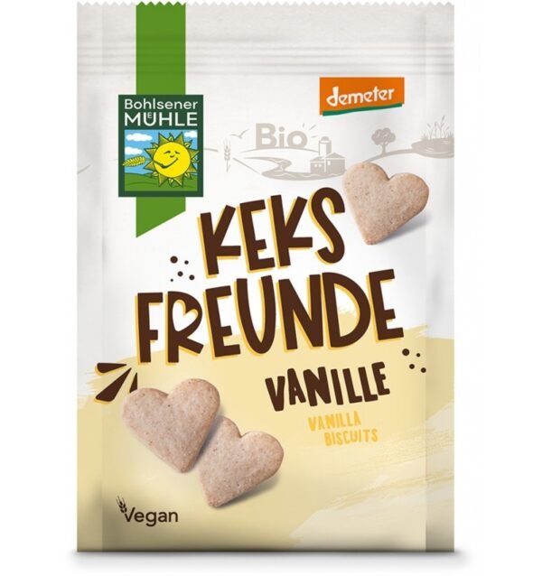 Freunde biscuiti bio cu vanilie, 125g