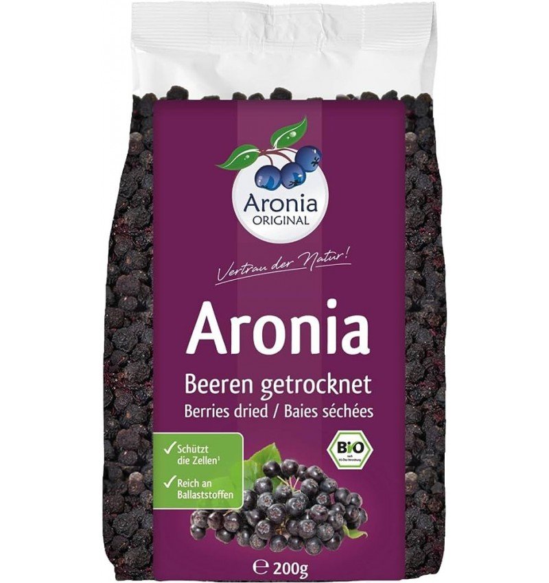 Fructe bio de aronia uscate, 200g