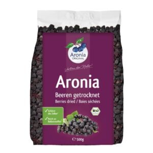 Fructe de aronia bio uscate, 500g