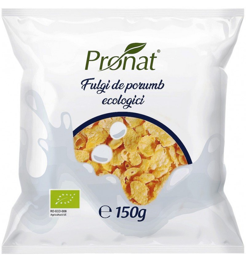 Fulgi de porumb bio, 150g