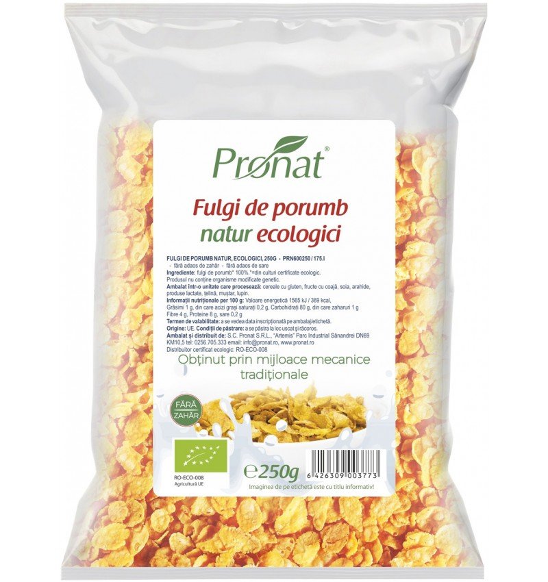 Fulgi de porumb natur, bio,