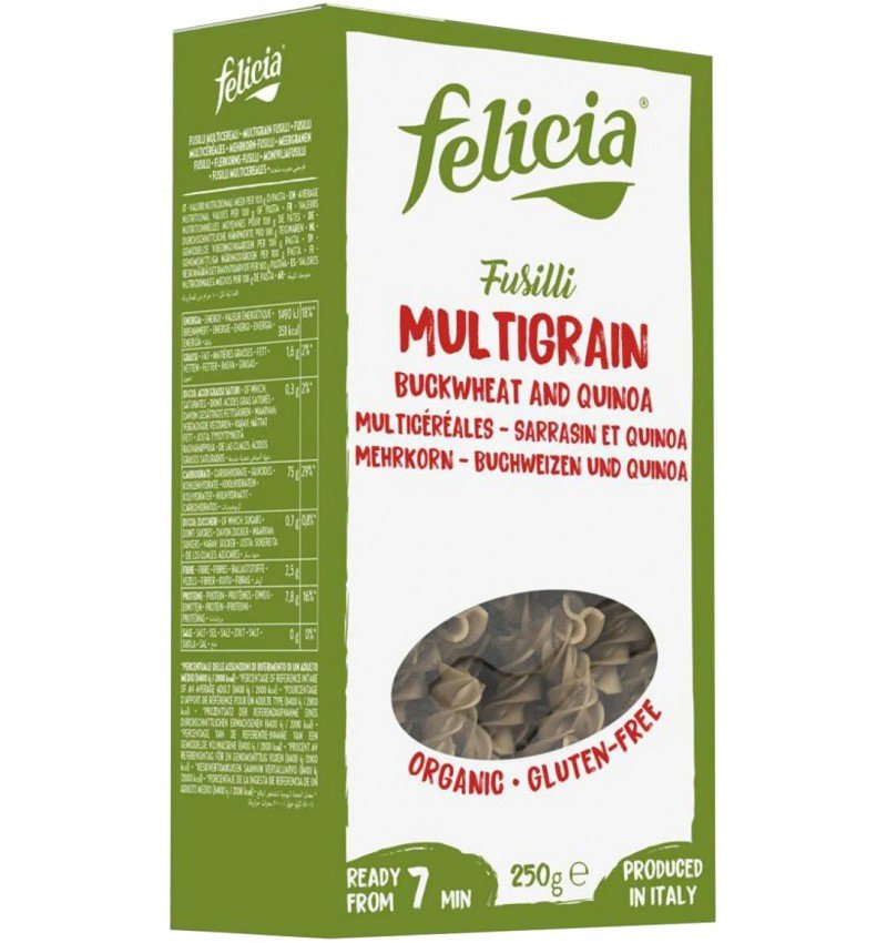 Fusilli bio multicereale din hrisca si quinoa