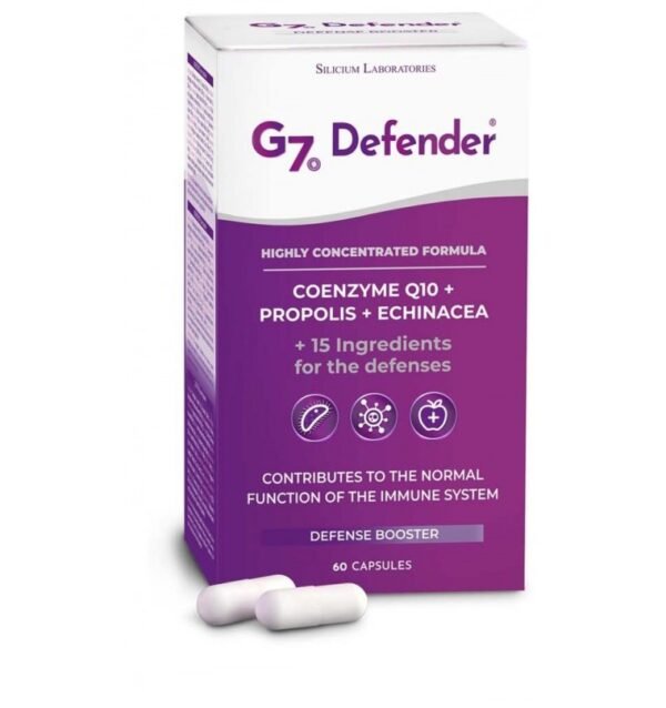 G7 Defender Supliment pe baza de plante, coenzima Q10, propolis, echinacea, 60