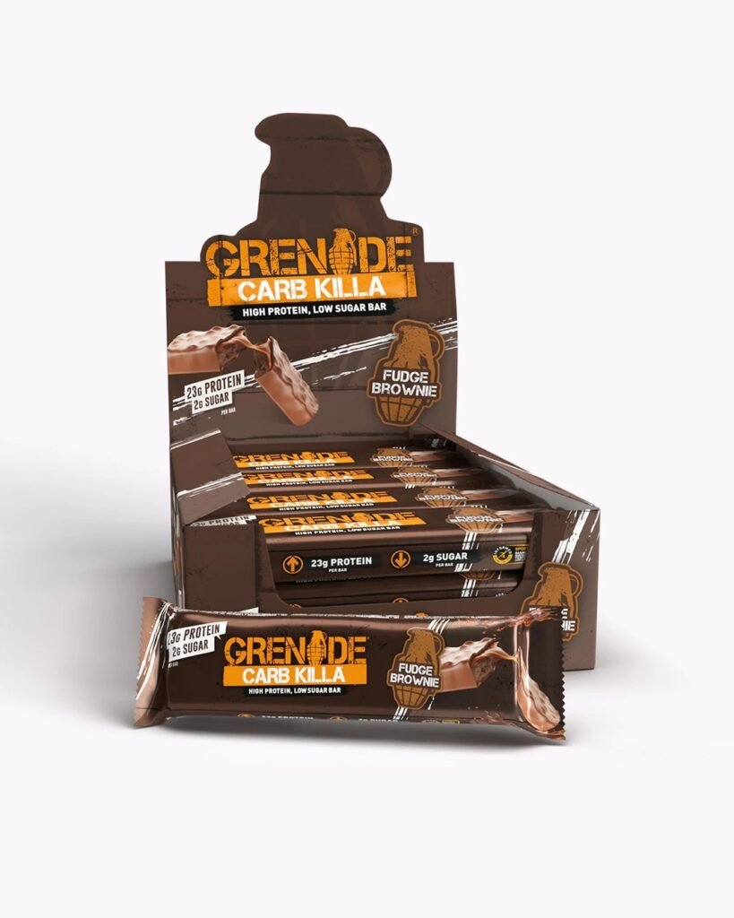 Grenade Carb Killa Fudge Brownie, Baton Proteic Cu Aroma De