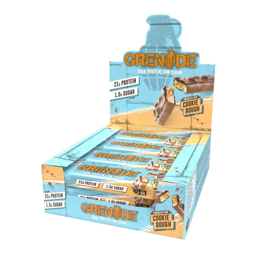 Grenade High Protein, Low Sugar Bar Cookie Dough, Baton Proteic Cu Aroma De Prajitura