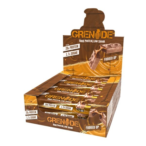 Grenade High Protein, Low Sugar Bar Fudged Up  Baton Proteic Cu Aroma