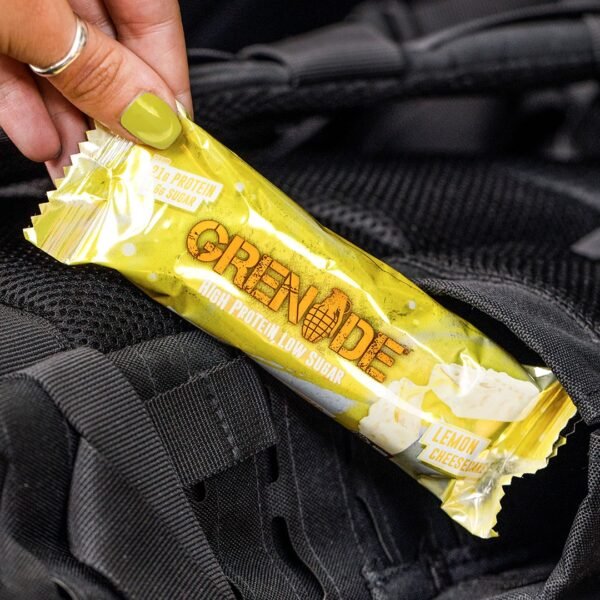 Grenade High Protein, Low Sugar Bar Lemon Cheesecake, Baton Proteic Cu Aroma De Cheesecake De Lamaie, 60 G - imagine 6