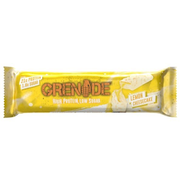 Grenade High Protein, Low Sugar Bar Lemon Cheesecake, Baton Proteic Cu Aroma De Cheesecake De Lamaie, 60 G - imagine 2