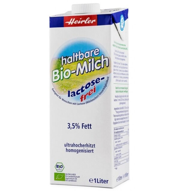 Lapte bio fara lactoza, 3.5% grasime,