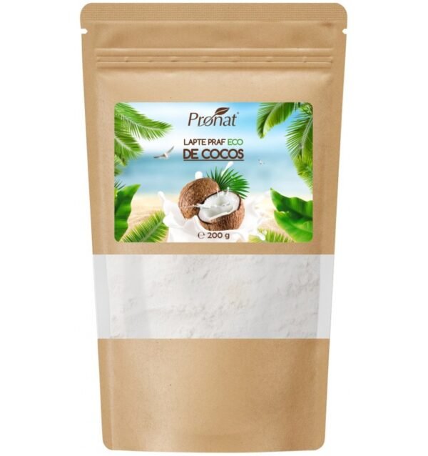 Lapte praf bio de cocos,