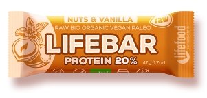 Lifebar baton proteic cu nuci si vanilie