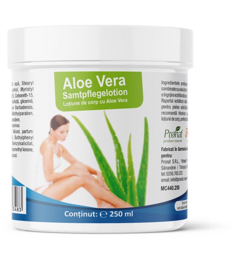 Lotiune de corp cu aloe vera,