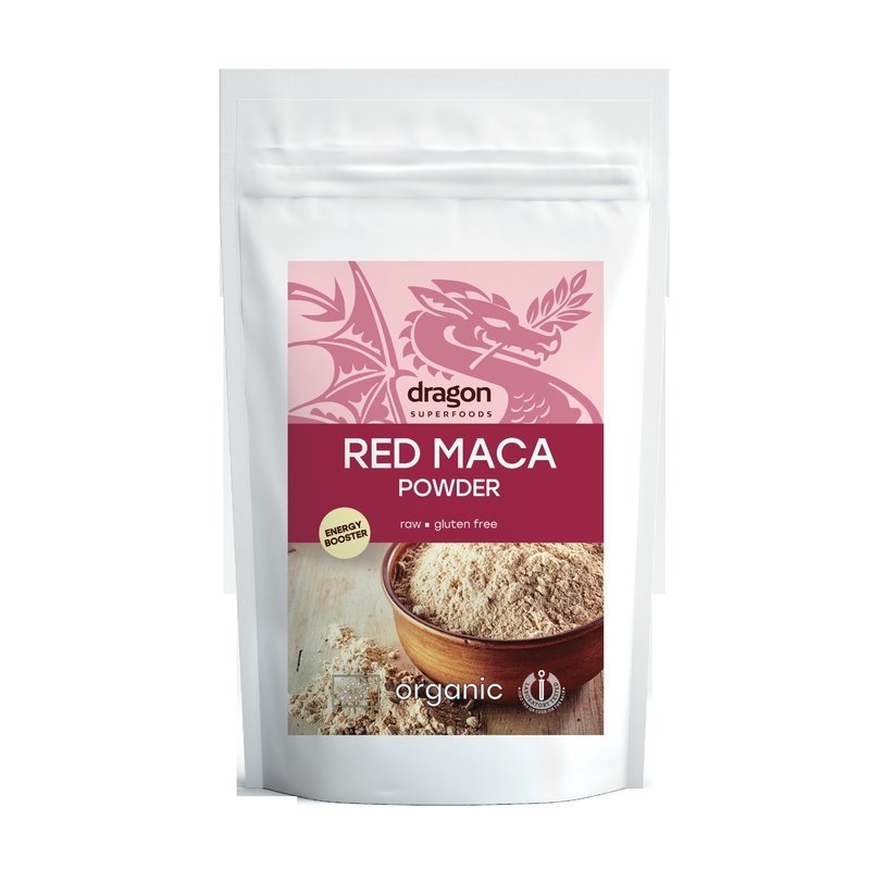 Maca rosie pudra raw eco