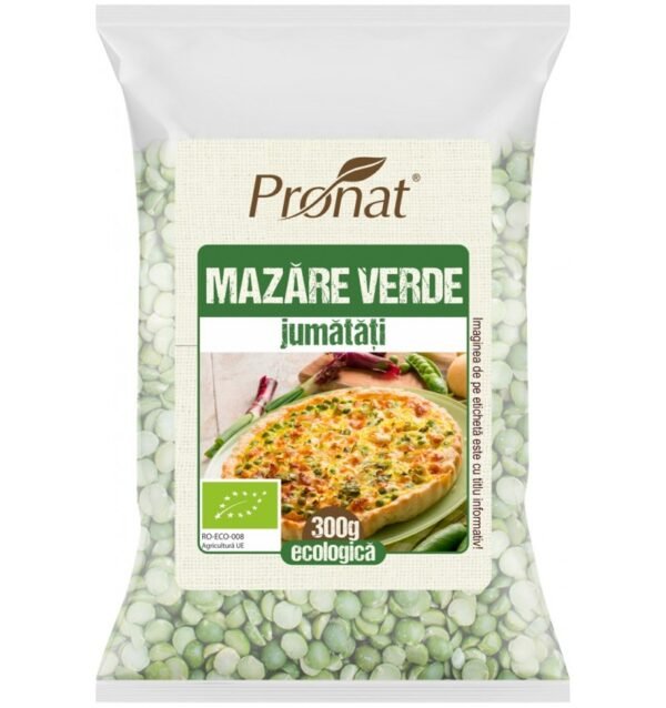 Mazare verde bio, jumatati, 300g