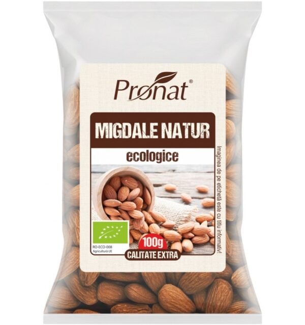 Migdale bio natur samburi, 100g,