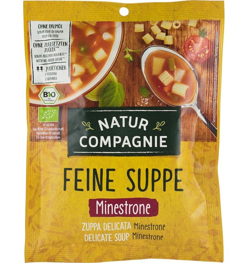 Minestrone Supa bio, 50g Natur