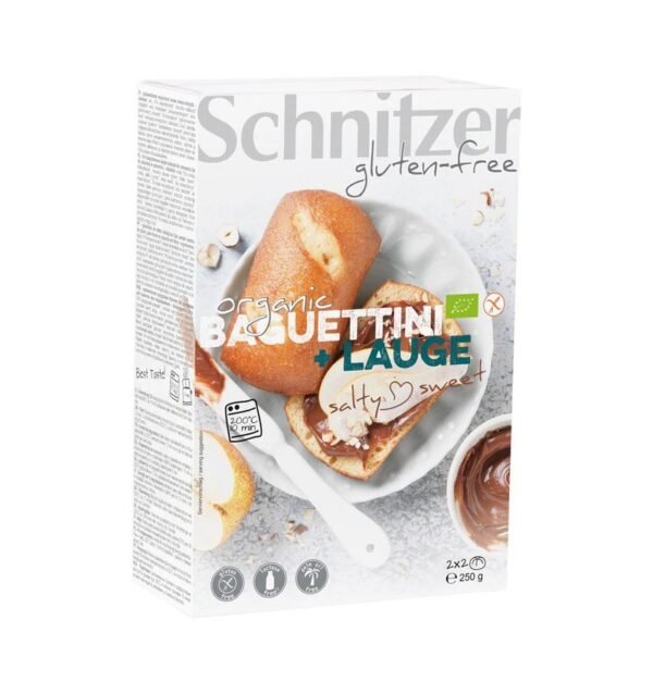 Mini baghete bio fara gluten, 250g Schnitzer