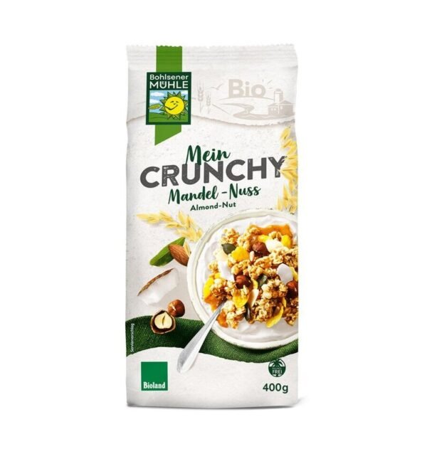 Musli bio Crunchy cu migdale si alune,