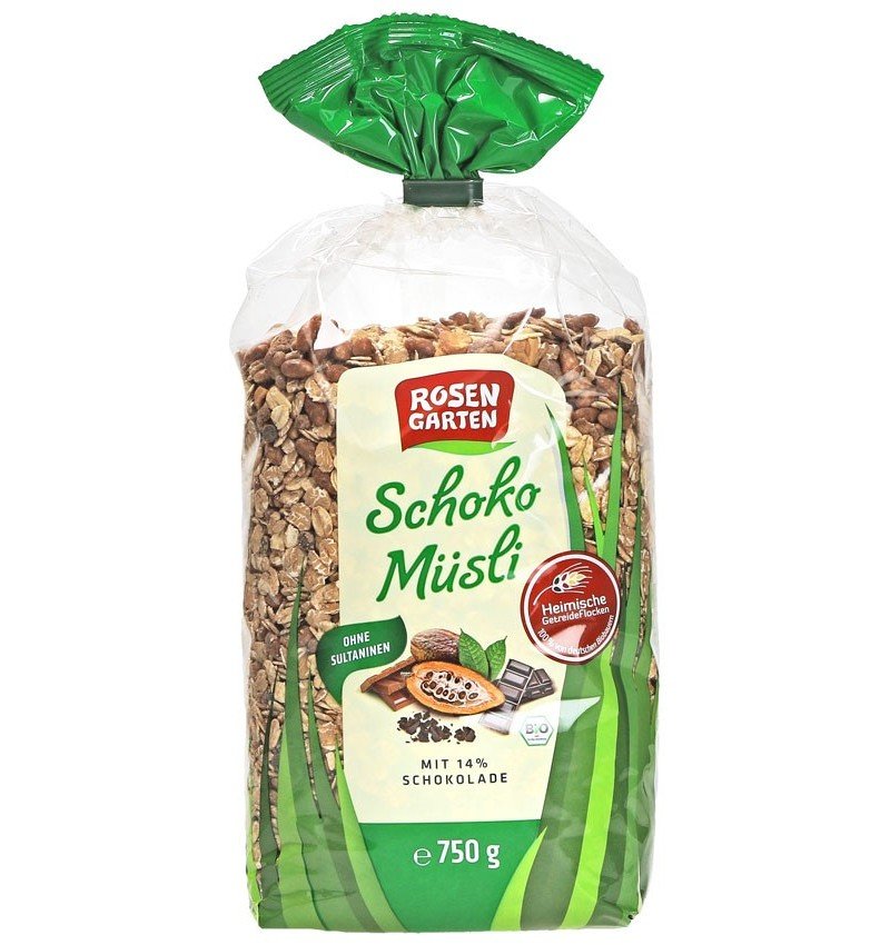 Musli bio cu ciocolata, 750g