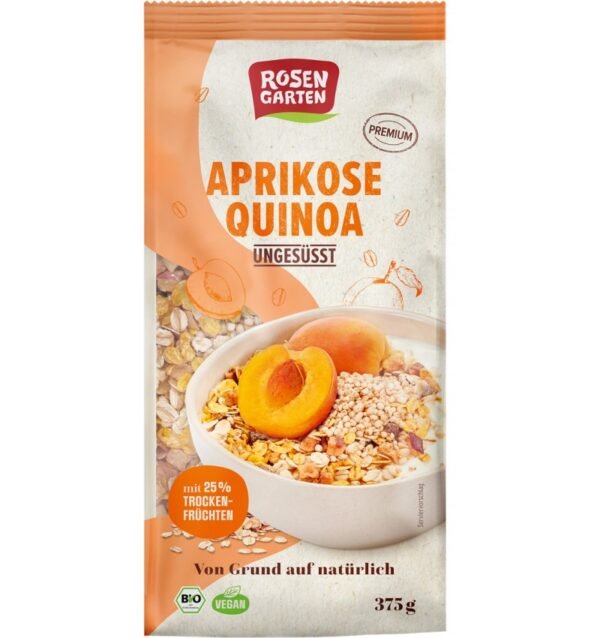 Musli bio neindulcit cu caise si quinoa,