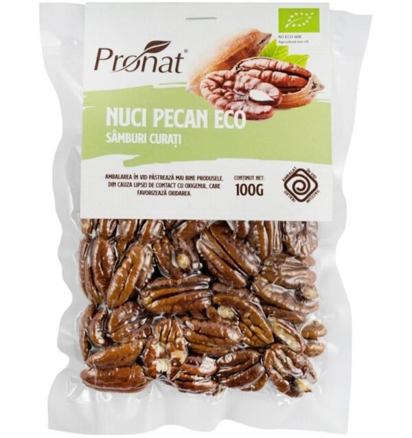 Nuci pecan bio, samburi curati