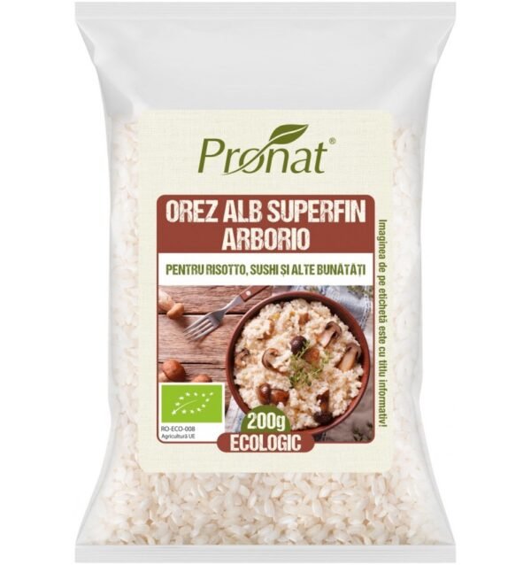 Orez alb super fin Arborio, pentru risotto, sushi si alte