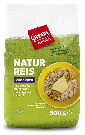 Orez brun bob rotund (GreenOrganics)