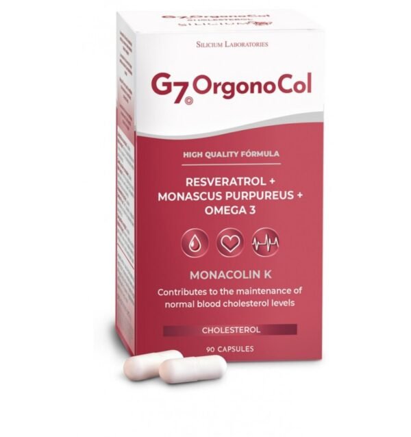 Orgono col G7 Supliment pe baza de plante, resveratrol, monascus purpureus, omega 3,