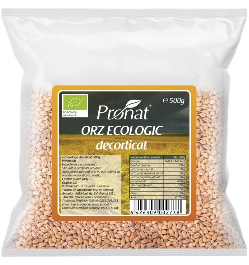 Orz bio decorticat, 500g