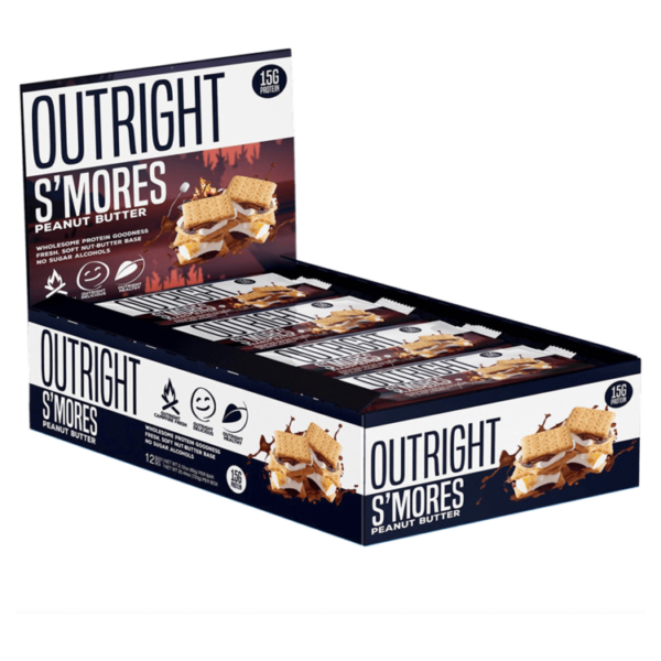 Outright S’mores Peanut Butter, Baton Proteic Cu Aroma De Bezele Cu Unt