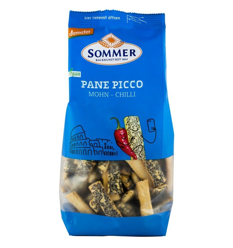 Pane Picco cu mac si chili, bio si