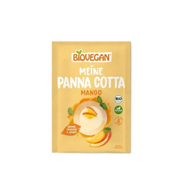 Panna cotta bio cu mango,