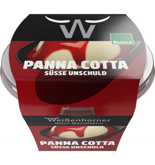 Panna cotta bio cu sos de zmeura, 130g