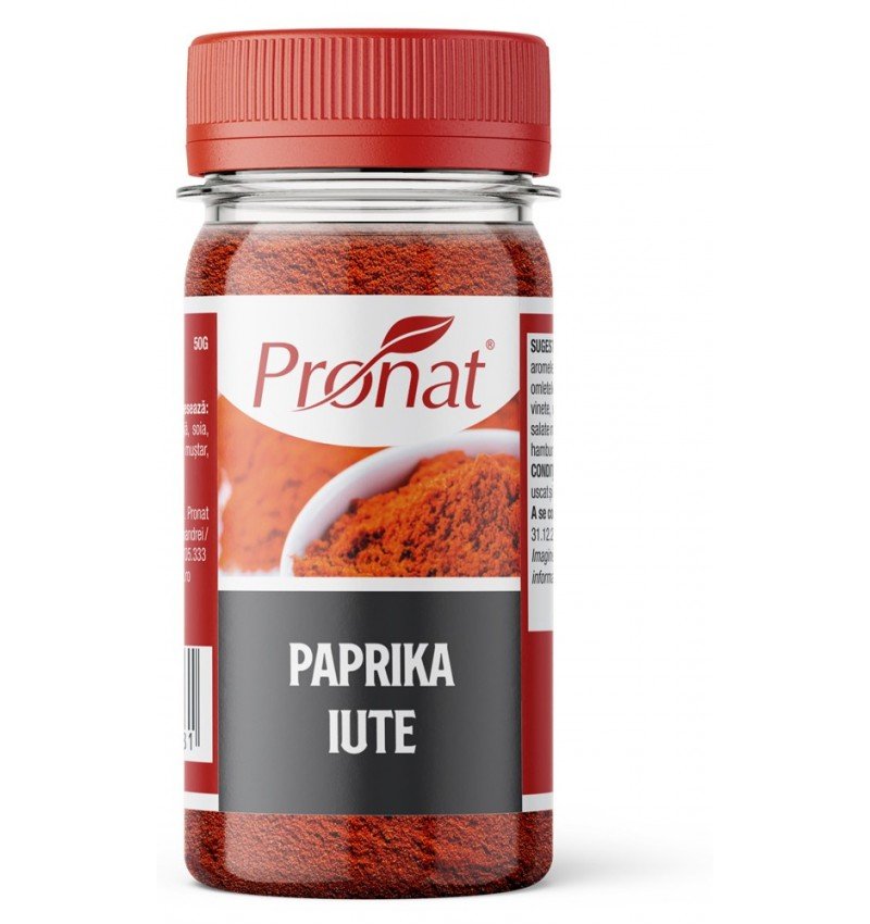 Paprika iute, macinata, 50g