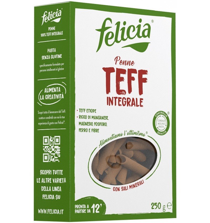 Penne din faina integrala teff