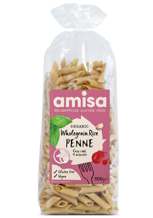 Penne din orez integral fara gluten eco