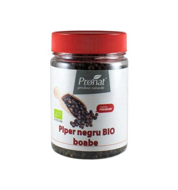 Piper negru bio boabe, 140g