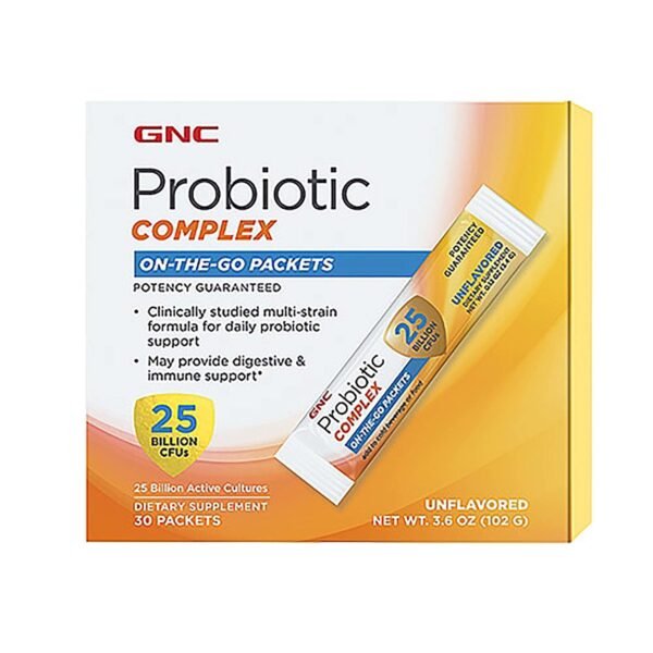 Gnc Probiotic Complex 25 Billion Cfu’s On-the-go, Probiotic Complex 25 Miliarde