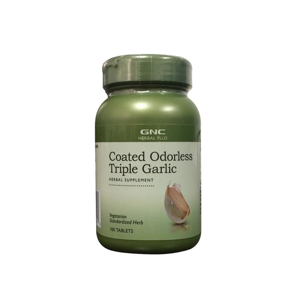 Gnc Herbal Plus Coated Odorless Triple Garlic, Usturoi Cu Invelis