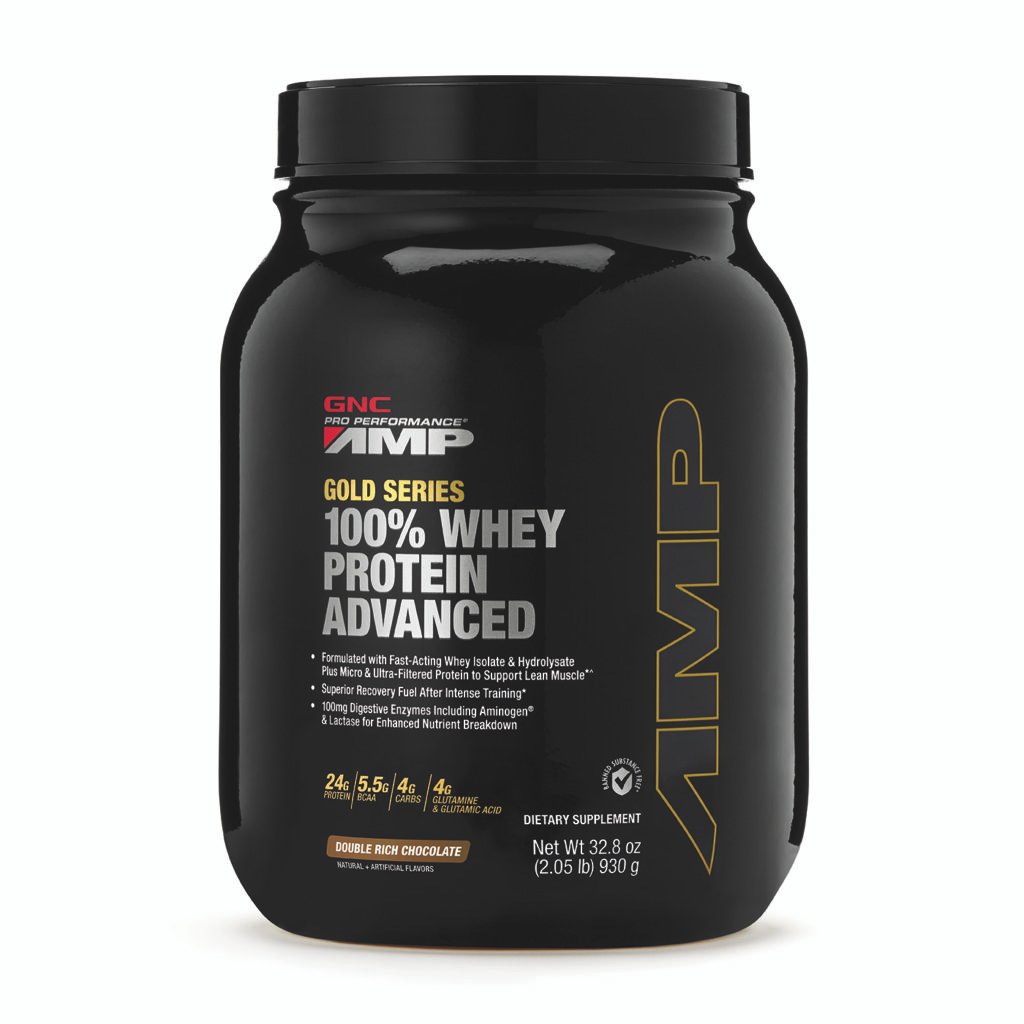 Gnc Amp Gold Series 100% Whey Protein Advanced, Proteina Din Zer, Cu